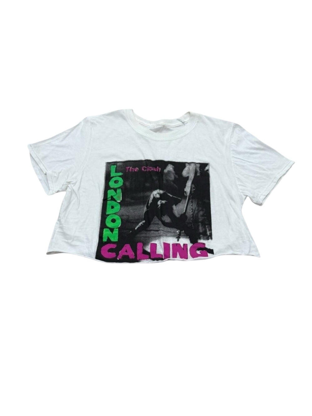 Women’s The Clash London Calling t shirt S/s white cotton